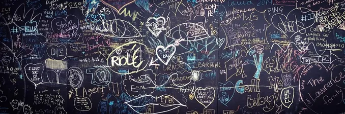Ejemplo de chalk lettering